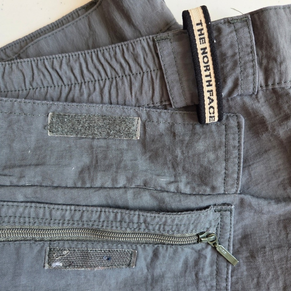The North Face Mens Convertible Cargo Hiking Pants Gray Zip Off Size Large - Picture 11 of 15